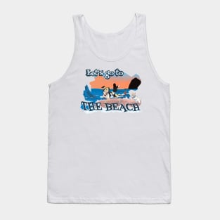 Dogs on a Beach Tank Top